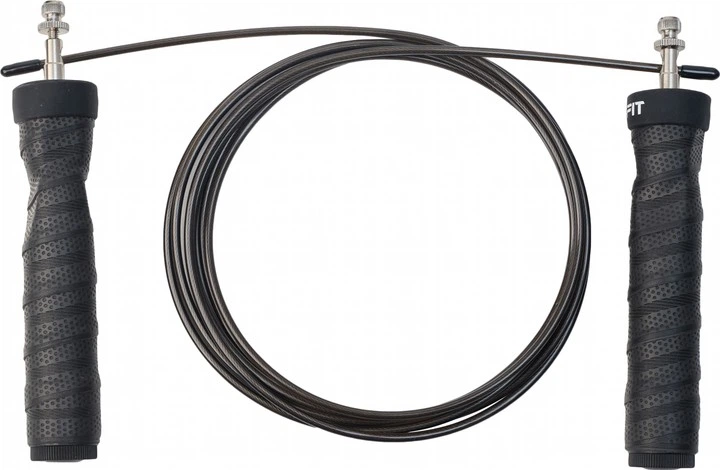 Cuerda para saltar con mango de espuma – Cuerda de entrenamiento duradera de PVC y acero - Image 2