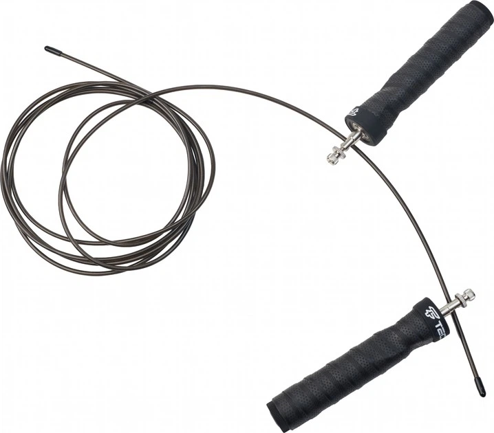 Cuerda para saltar con mango de espuma – Cuerda de entrenamiento duradera de PVC y acero - Image 4